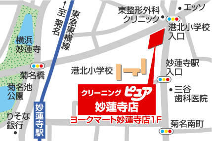 妙蓮寺店地図