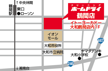 鶴間店地図